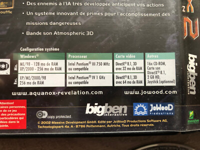 Games Giant vol. 1- Aquanox 2 - PC - PC-Rom - Import Allemagne
