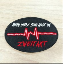 Zweitakt Patch, Aufnäher, Bügelbild, Moped,...