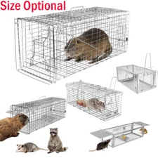 Animal Trap Humane Live Cage Trap for Chipmunk Rat Squirrel Rodent Skunk Cat Use