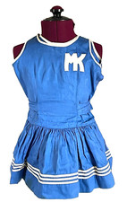 Vintage 1950's Girls Kids Blue Dress, size unknown and Unnamed