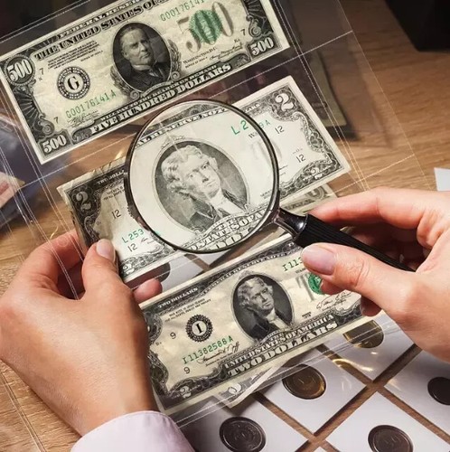 50 Sheets Currency Pages 3 Pockets Paper Money Protectors for 3 Ring Binders - Picture 6 of 14