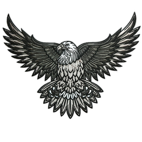VEGASBEE AMERICAN BALD EAGLE US NATIONAL SYMBOL BIKER LARGE EMBROIDERED PATCH VEGASBEE AMERICAN BALD EAGLE US NATIONAL SYMBOL BIKER LARGE EMBROIDERED PATCH