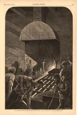 Manufacture of Iron - Iron Manufacturing  - 3 prints  - 1873