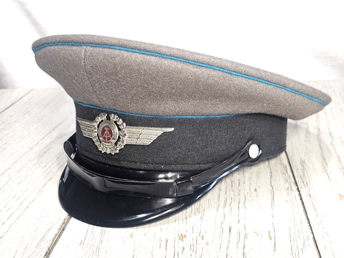 🎖️Lot 4 - East German NVA Air Force Visor Caps DDR Uniform Hat Insignia 1856🎖️ - Picture 4 of 19
