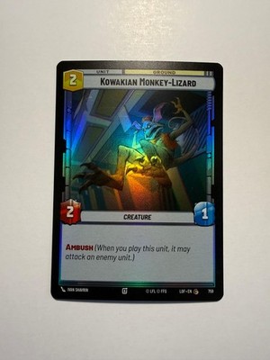 Kowakian Monkey-Lizard (Foil) 759 SWU Legends of the Force