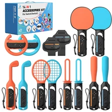 Sports Accessories Kit for Nintendo Switch & Switch 2, 14 in 1 Gaming Bundle wit