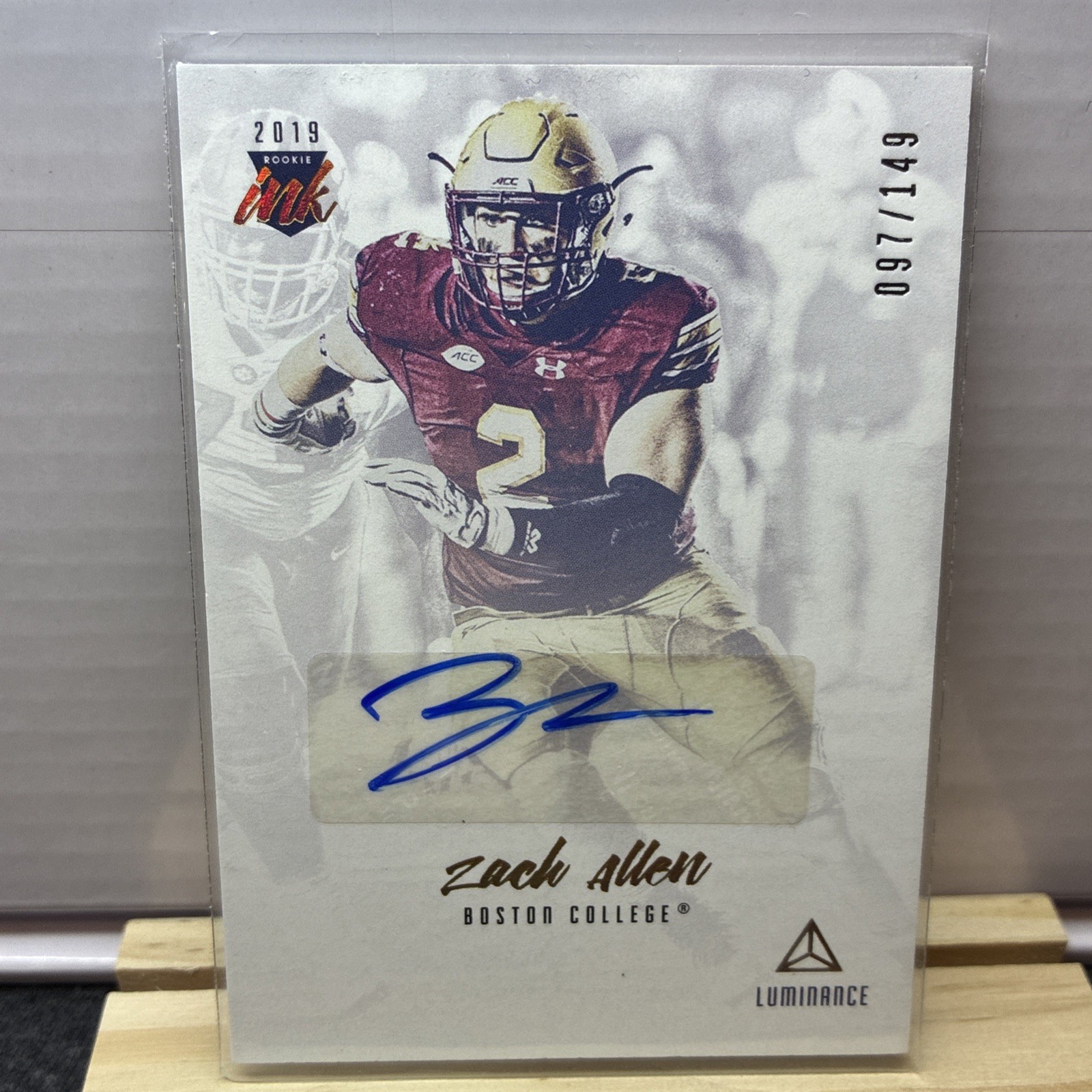 Zach Allen Panini Luminance Rookie Ink #RIZA Base