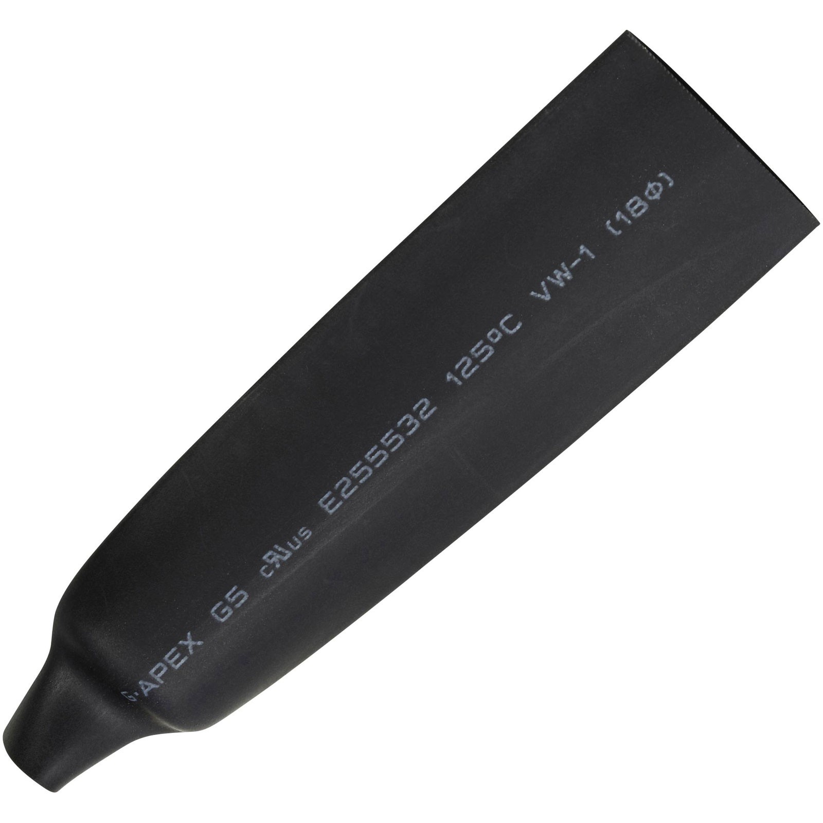 TruComponents Heatshrink Blk 18mm 9mm Shrinkage:2:1 5 m