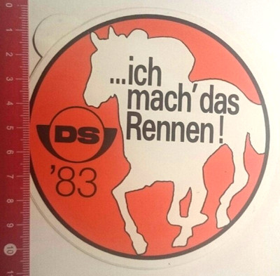 DS 1983 Horse Decal/Decal: DS 83 I Make The Race (02121684)