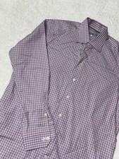 Eton Contemporary Fit Dress Shirt Pink Cotton Long Sleeve Button Up SZ 16.5  