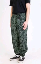 NWT Gramicci X Wacko Maria Track Pant Khaki Small Mens Olive Green Leopard RARE!