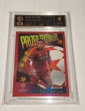 2019-20 Topps Finest Prized Footballers Red Refractor Virgil Van Dijk 3/5