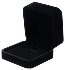 Classic Velvet Jewelry Gift Box Case for Necklace Pendant Black 