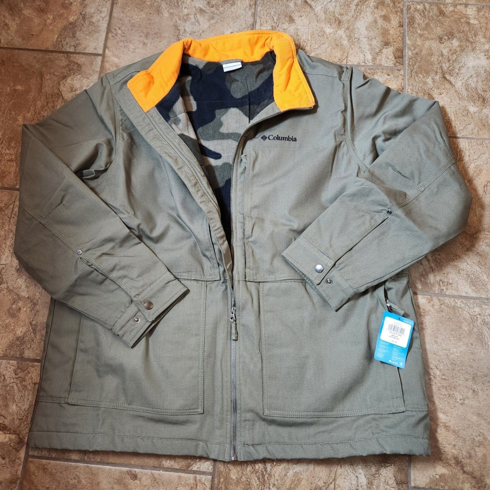Columbia Loma Vista II Stone Green Jacket for Men Size 2X