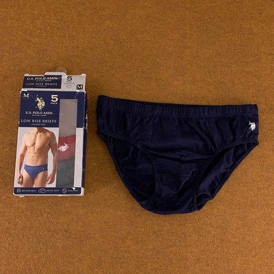 US Polo Assn Mens Size Medium Multicolor Low Rise Brief Underwear 3 Pack NWT