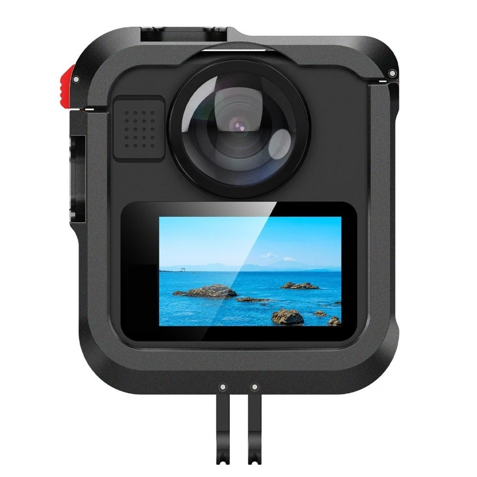 For GoProMAX2 Camera Cage Case with Aluminum Alloy Build and Battery Cover - Image 2 of 4