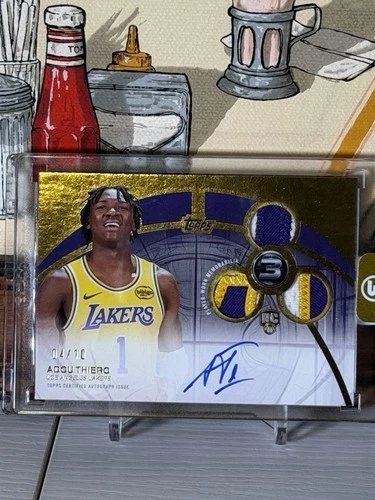 2026 Topps /10 Adou Thiero Gold Rookie 3 Patch Autographs  On Card Auto