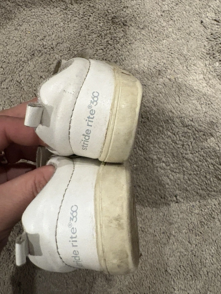 Stride Rite kamila Niño Infante Blanco Niña Zapatos Correa Arco. Talla 5M Foto 2 de 4