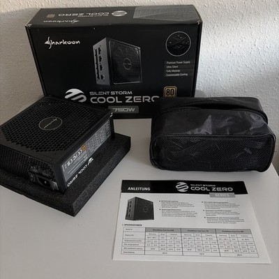 SHARKOON SilentStorm Cool Zero 750W - ATX 80+ Gold Netzteil Vollmodular