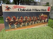 AMT BUDWEISER CLYDESDALE 8-HORSE HITCH W/BASE...