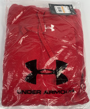 Under Armour Men's Red Rival Fleece Hoodie Size Small