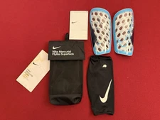 Nike Mercurial Flylite Superlock Soccer Shin Guards White DN3608-420 Size Large