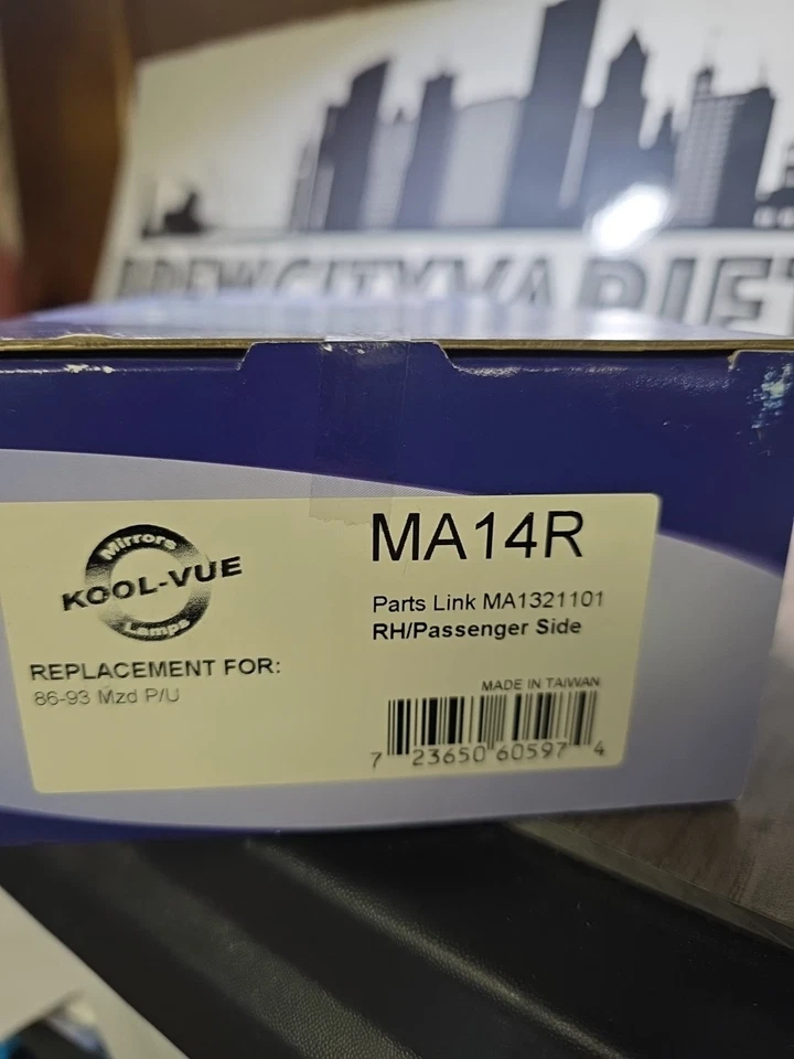 Espejo retrovisor para 1986-1987 Mazda B2000 1987-1993 B2600 lado del pasajero  Foto 3 de 4