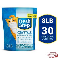 Premium Cat Litter Crystals Low Dust Odor Control Easy Cleanup 30 Day Absorption