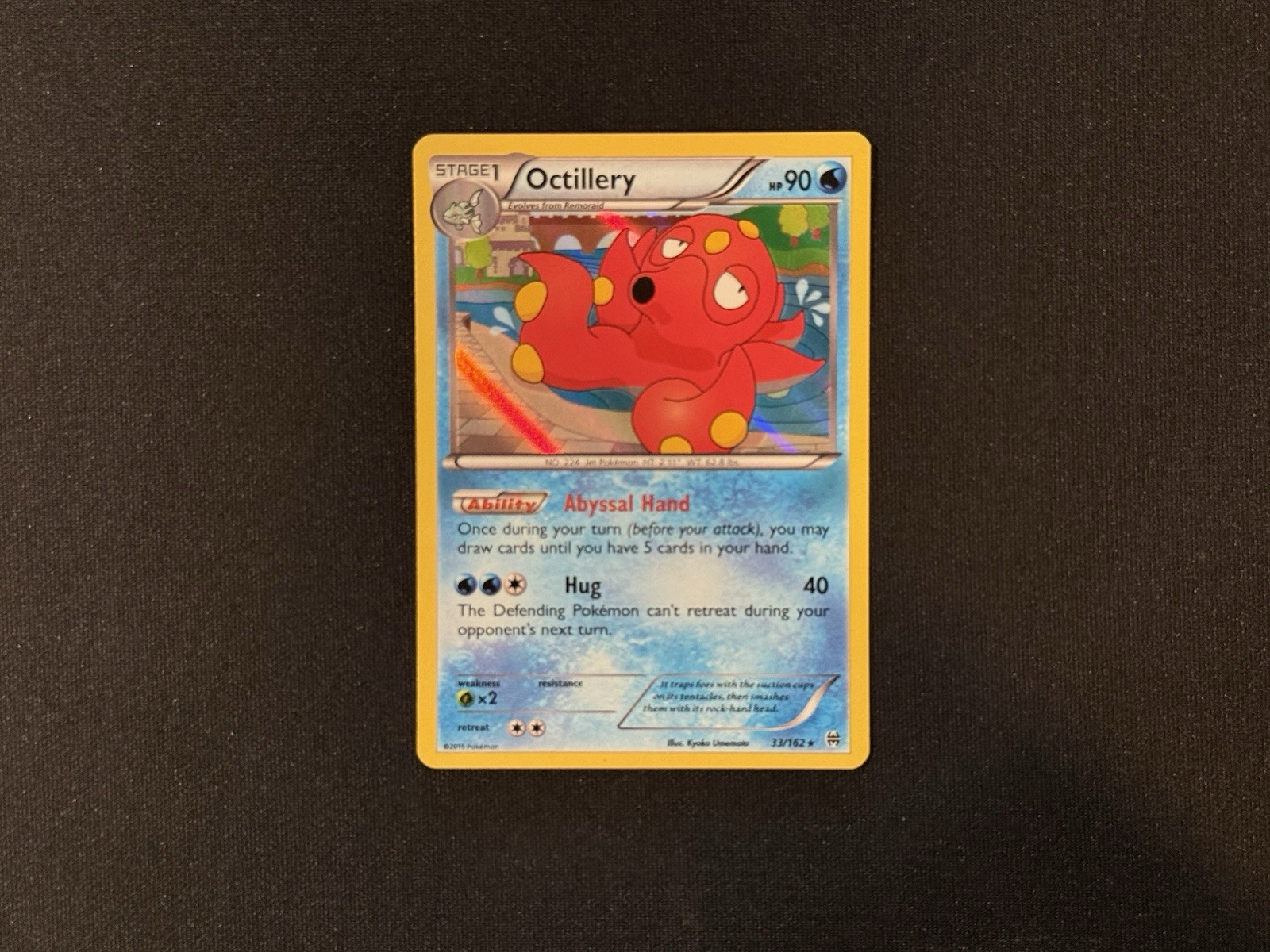 Pokemon TCG Octillery 33/162 Holo Rare XY Breakthrough Card LP