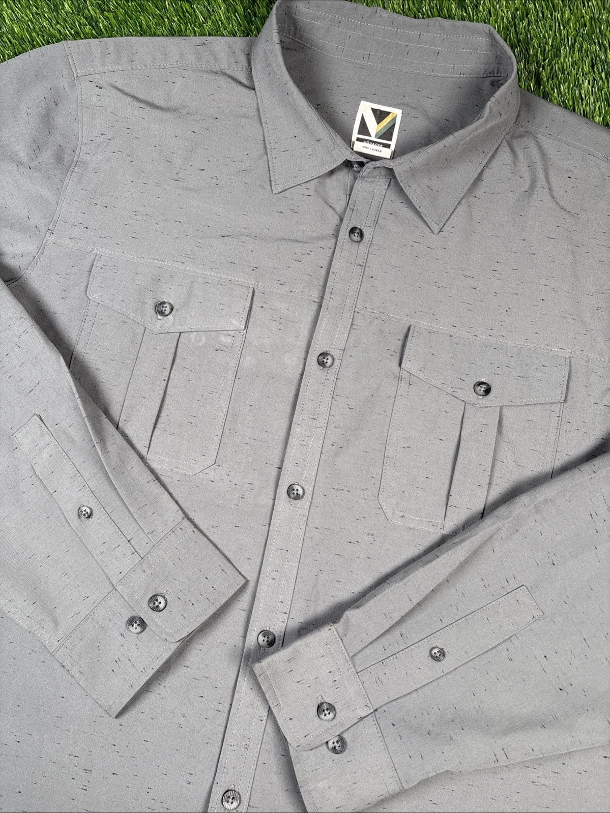 Voyager Mens XL Long Sleeve Button Up Casual Outdoor Shirt Performance Stretch