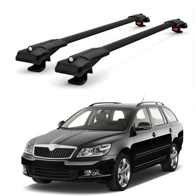 Roof Racks for Skoda Octavia 1Z Combi Estate 2004-2012 Crossbars - Black