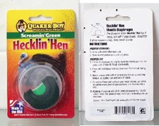 Quaker Boy Screamin’ Green Hecklin’ Hen Turkey Mouth Call NEW In Package #19105
