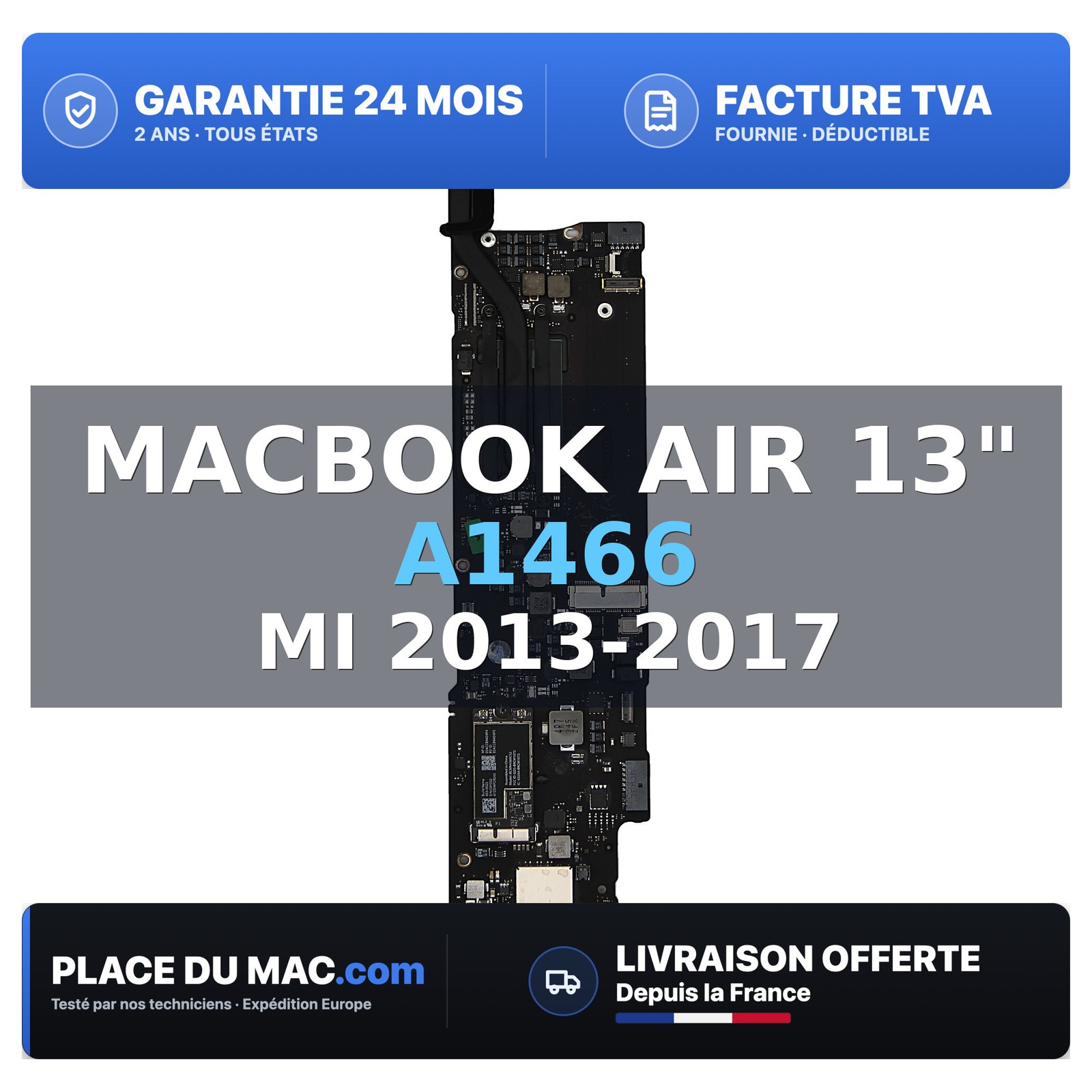 Carte mère pour MacBook Air 13 A1466 Mi 2013-2017 compatible