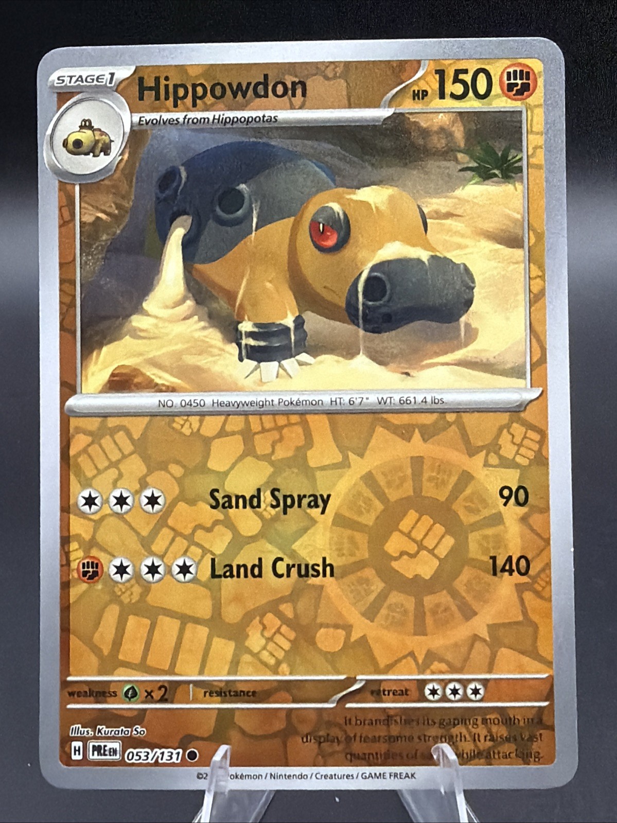 Hippowdon 053/131 Sv: Prismatic Evolutions Reverse Holo
