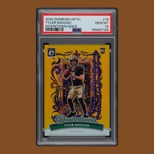 2025 Panini Optic Donruss Gold Downtown 3/10  Tyler Shough