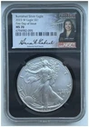 2023-W Silver Eagle - FDOI - BURNISHED - NGC MS70 - Cabral Signature
