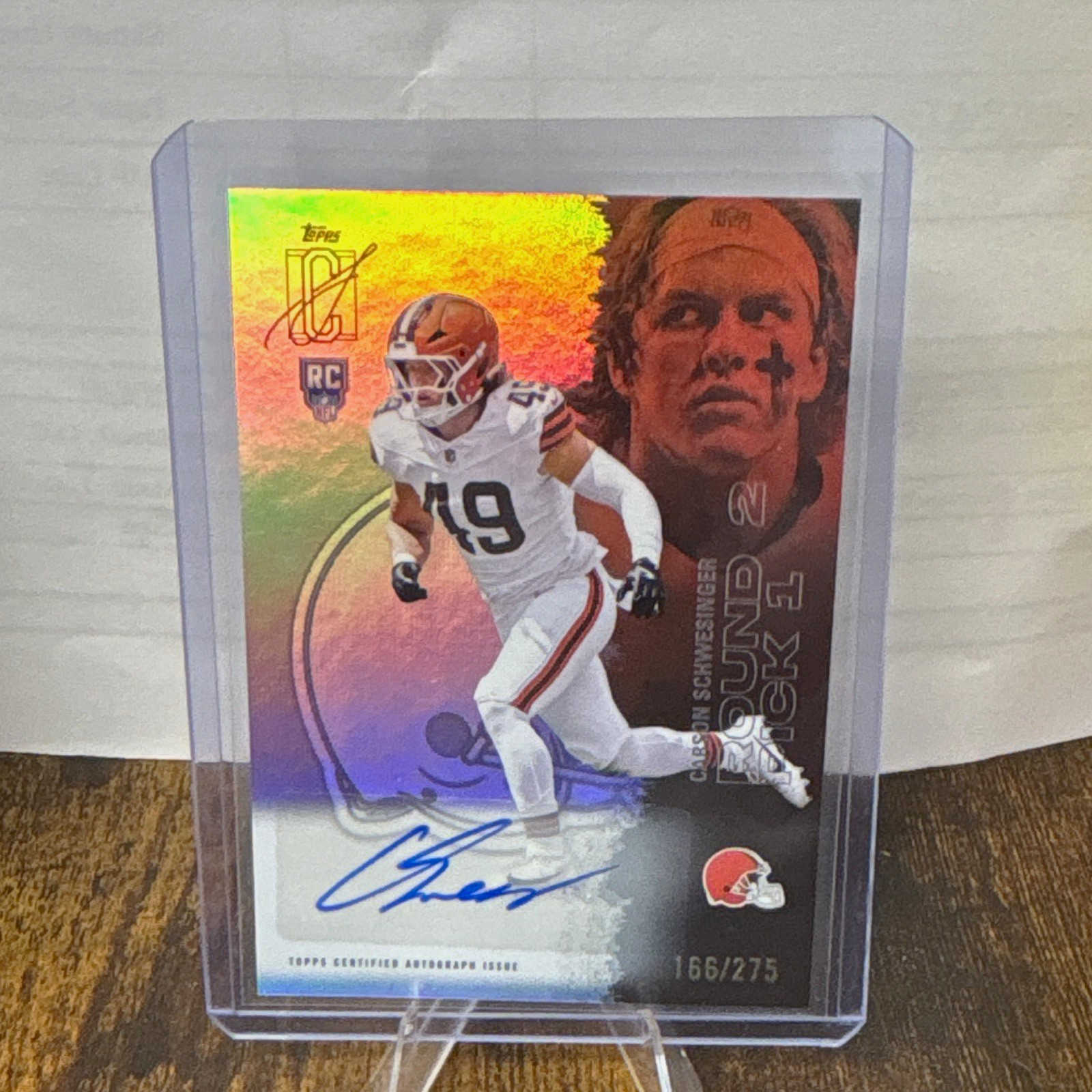 2025 Topps Signature Class Carson Schwesinger Rookie Auto Browns /275 RC