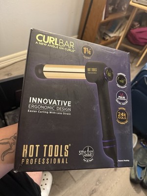Hot Tools Professional Curlbar 1in 24K Gold Curling Iron 450°F HTCURL1181