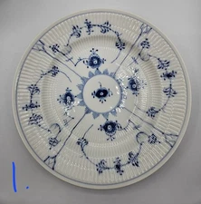 Vintage Royal Copenhagen Blue Fluted Plain #175 Dinner Plates 10" - 1st Quality