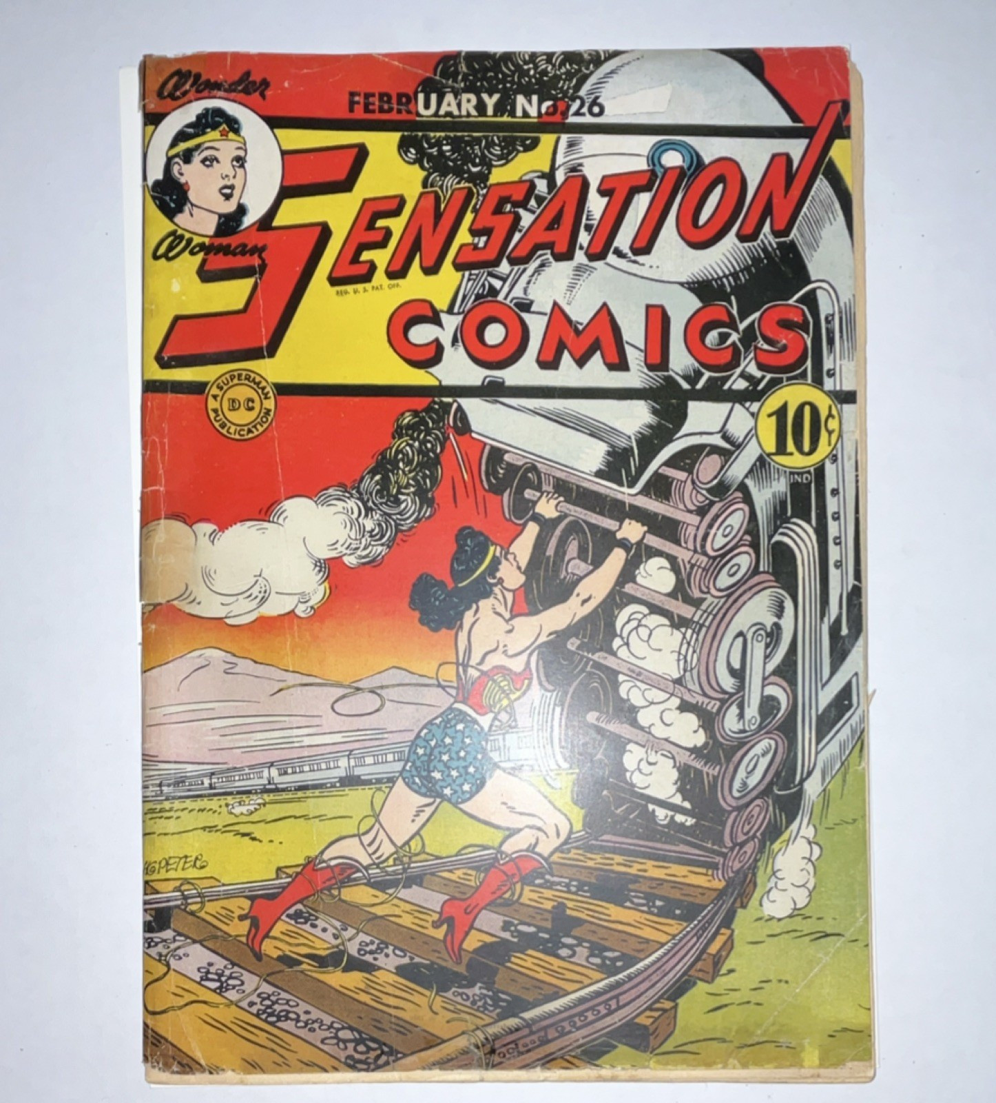  Sensation Comics #26 1943 Wonder Woman Golden Age 