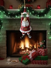 1990 John Jonik Enesco Santa Claus Ornament Vintage Funny  Bald Head Holding Hat