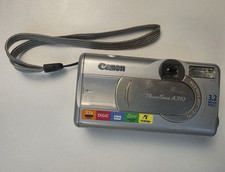 Canon PowerShot A310 Compact Digital Camera 3.2MP Silver 5.1x Zoom USB UNTESTED