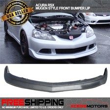 Fits 05-06 Acura Rsx Dc5 Mugen Pu Unpainted Black Front Bumper Lip Spoiler
