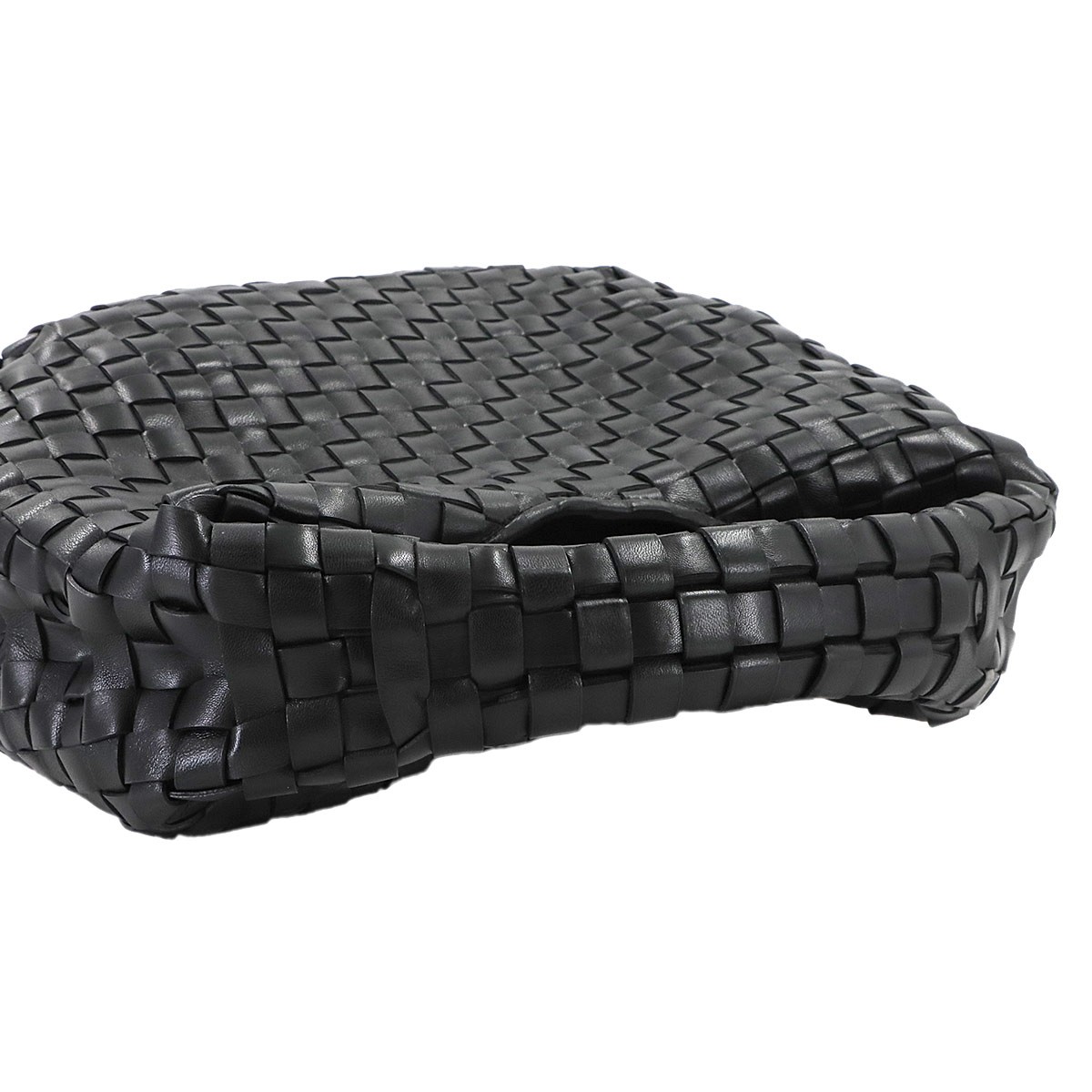 BOTTEGA VENETA Intrecciato Hobo Hand Bag Leather Black 90309933 thumbnail 6