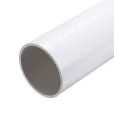 White PVC Rigid Pipe 81.4mm ID 90mm OD 12" High Impact, White