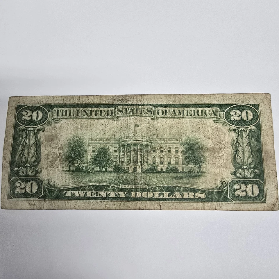 Billete de 20 dólares 1929 moneda nacional Richmond Virginia E Foto 4 de 4
