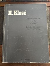 H Klose Celebrated Method For Clarinet By Ellison with 78 Duets Book By Voxman