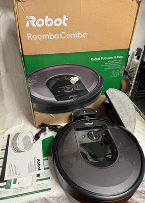 iRobot Roomba Combo i8 Saugroboter mit Wischfunktion, AI Navigation, schwarz