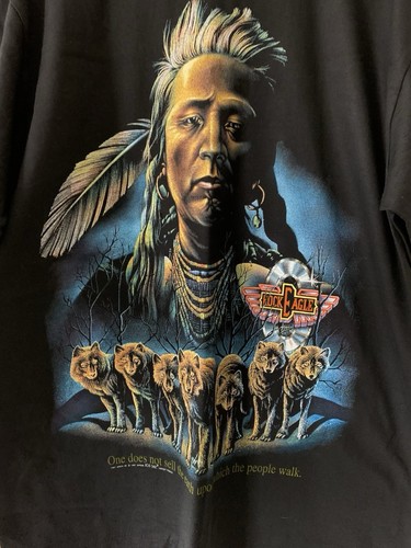 Rock Eagle Vintage 1997 NEW Deadstock T Shirt Large 22” Pit Single Stitch Wolf - Picture 2 of 7