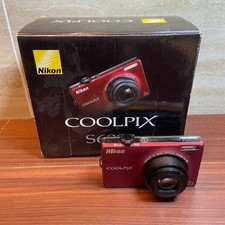 Nikon COOLPIX S6000 Compact Digital Camera Red Excellent Condition Ready